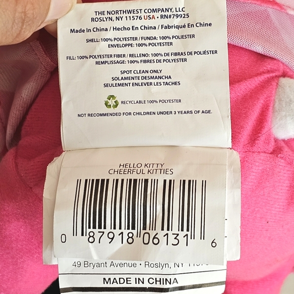 Hello Kitty 12" Northwest (2015) Plush Doll Stuffed Animal Pink & White - Picture 9 of 14